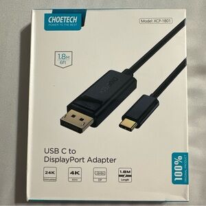 Choetech XCP-1801 USB-C to DisplayPort Adapter - New